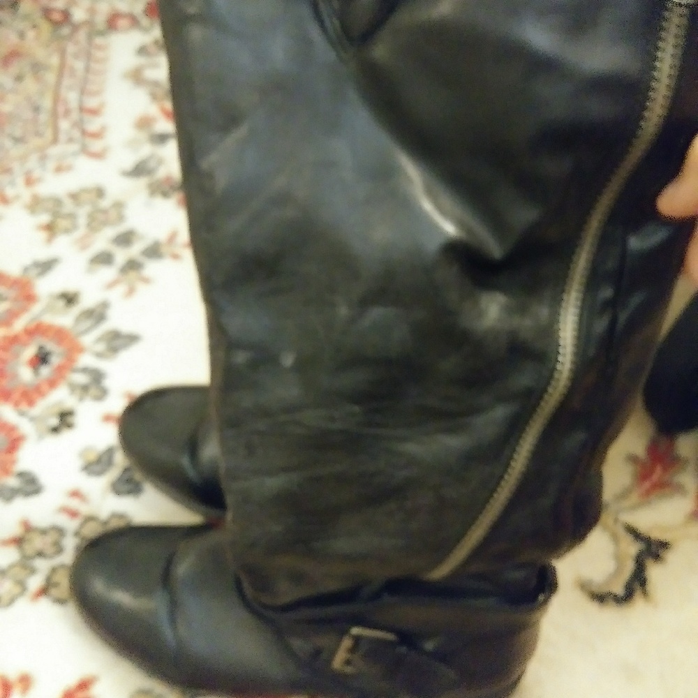 Size 10 torrid style motorcycle boots worn 2x!